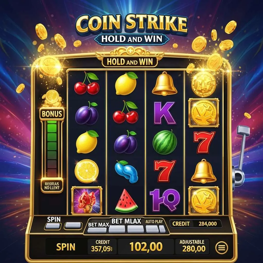 Coin Strike: Hold and Win Hrací automat Coin Strike Hold and Win s ovocnými symboly