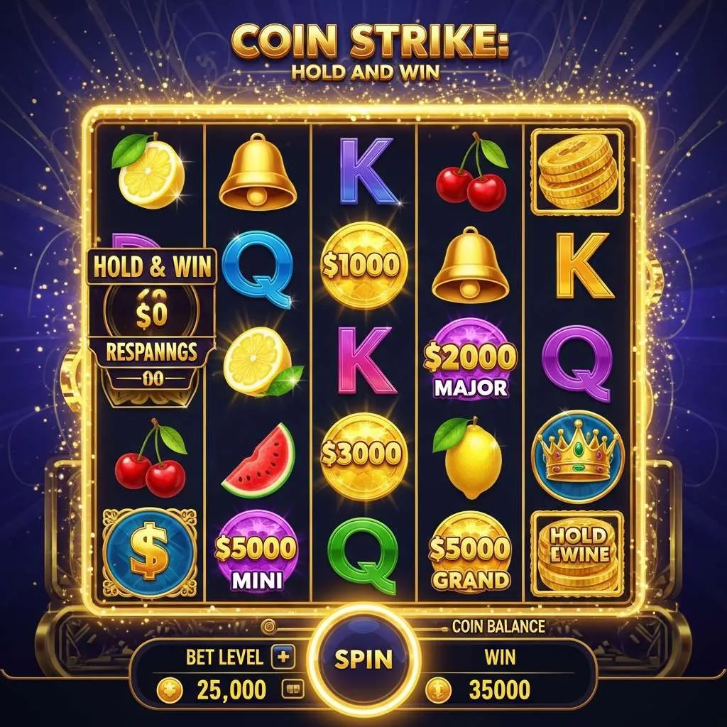 Coin Strike: Hold and Win Hrací automat Coin Strike Hold and Win s ovocnými symboly